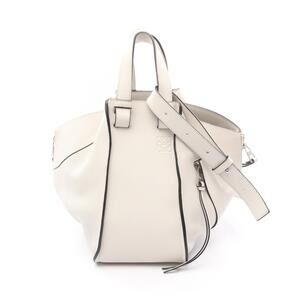 LOEWE Hammock Bag Handbag Leather White